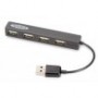 Hub 4-portowy Ednet USB2.0 "Mini", pasywny, czarny