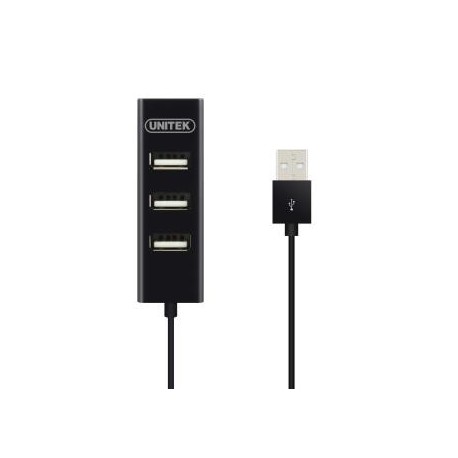 Hub USB Unitek Y-2140 4x USB 2.0 mini czarny