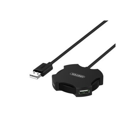 Hub USB Unitek Y-2178 4x USB 2.0 micro - czarny