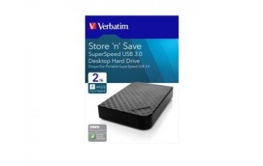 Dysk zewnętrzny Verbatim 2TB 3.5" Store 'n' Save 2Gen czarny USB 3.0
