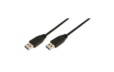 Kabel USB 3.0 LogiLink CU0038 A/A męski 1m