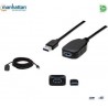 Kabel USB Manhattan I-USBREPEAT5 aktywny USB 3.0 A-A M/F,5m, niebieski