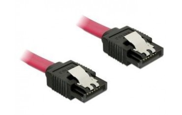 Kabel Delock SATA DATA III 0,1m z zatrzaskami metalowymi