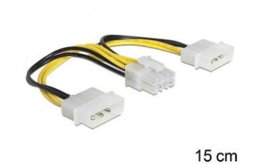 Kabel Delock SATA zasilający wewnętrzny EPS 8pin - 2x Molex