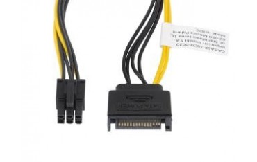 Kabel adapter Lanberg SATA zasilający(M)- PCI Express 6-pin 0,2m