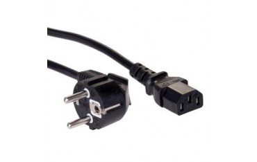 Kabel zasilający Akyga AK-PC-05A CEE 7/7 - IEC C13 250V/50Hz 10A 5m czarny