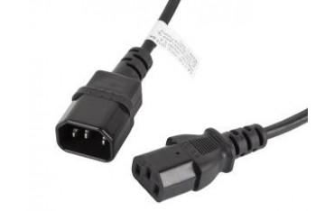 Przedłużacz kabla zasilającego Lanberg IEC 320 C13 - C14 1,8m czarny