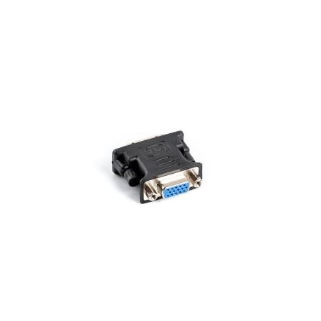 Adapter Lanberg AD-0012-BK DVI-I (M)(24+5) Dual Link - VGA (F) czarny