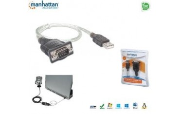 Kabel adapter Manhattan USB-SER-2 USB/COM RS232 0,45m IDATA