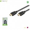 Kabel HDMI Techly ICOC HDMI-4-020 HDMI-HDMI M/M 1,4 Ethernet 3D 4K, ekranowany, 2m, czarny