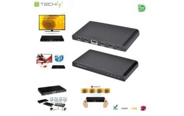 Rozdzielacz / Splitter Techly IDATA HDMI-4K4 HDMI 1/4 Ultra HD, 3D