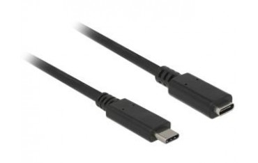 Przedłużacz USB 3.1 Delock C(M) - C(F) 1m czarny
