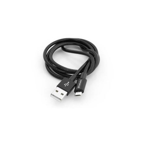 Kabel Verbatim micro USB-B(M) - USB-A(M) 1m czarny