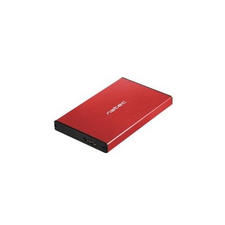 Obudowa na dysk Natec Rhino Go USB 3.0 2.5" SATA czerwona