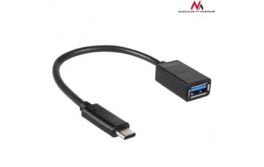 Kabel USB 3.0 Maclean MCTV-843 USB 3.1 Typ C (M) - USB 3.0 (F) OTG 0,15m czarny