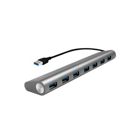 Hub USB 3.0 LogiLink UA0308 7 portów, aluminiowa obudowa