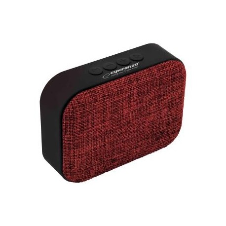 Głośnik Bluetooth Esperanza FM Samba EP129R czerwony
