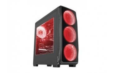 Obudowa Genesis Titan 750 ATX Midi z oknem, USB 3.0 czerwone podświetlenie
