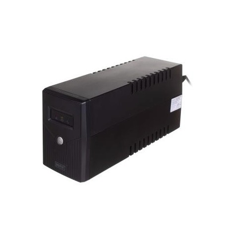 Zasilacz awaryjny UPS Digitus Line-Interactive LED 800VA/480W 1x12V/9Ah AVR 2xSCHUKO USB RJ11