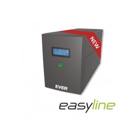 Zasilacz awaryjny UPS Ever Line-Interactive EASYLINE 1200 AVR 2xSCH USB RJ-11 LCD Bl