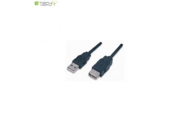 Kabel USB Techly przedłużacz USB 2.0 A-A M/F 2m czarny
