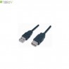 Kabel USB Techly przedłużacz USB 2.0 A-A M/F 2m czarny