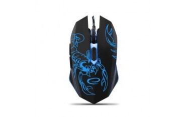 Mysz przewodowa Esperanza MX203 Scorpio optyczna Gaming 6D USB czarno-niebieska