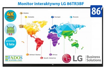 LG 86TR3BF Monitor interaktywny 86 cali 4K z Android 8