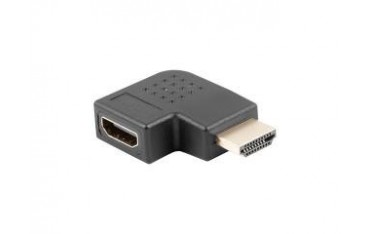 Adapter Lanberg AD-0036-BK HDMI(M) - HDMI(F) kątowy prawo czarny