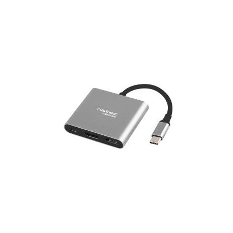 Hub USB Natec Fowler Multi Port mini USB-C PD, USB 3.0, HDMI 4K