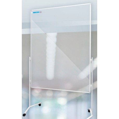 Aluminiowy mobilny stojak przegroda ścianka działowa (cztery kółka z blokadą) 120×150 cm