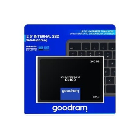 Dysk SSD GOODRAM CL100 240GB SATA III 2,5" GEN.3 (520/400) 7mm