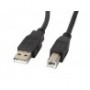 Kabel USB 2.0 Lanberg AM-BM Ferryt 0,5m czarny