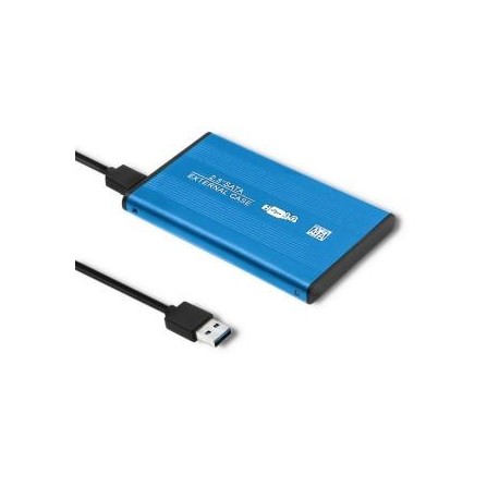 Obudowa Qoltec na dysk HDD/SSD 2.5" SATA3 | USB 3.0 | Niebieska