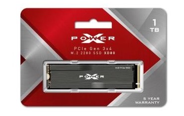 Dysk SSD Silicon Power XPOWER XD80 1TB PCIe Gen3x4 NVMe (3400/2300 MB/s) 2280
