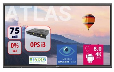 Monitor interaktywny 75 cali 4K Newline ATLAS TT-8620ER 0 VAT EDU ops i3 Aktywna Tablica 2021