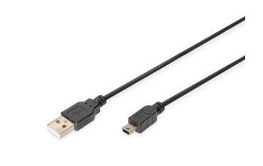 Kabel połączeniowy DIGITUS AK-300130-030-S USB2.0 Canon USB A/miniUSB B 3m