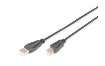 Kabel drukarkowy USB Assmann 2.0 A/M - USB B /M 5m czarny