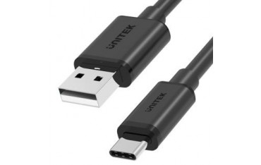 Kabel USB Unitek Y-C480BK USB-A — USB-C, krótki, 0,25m 