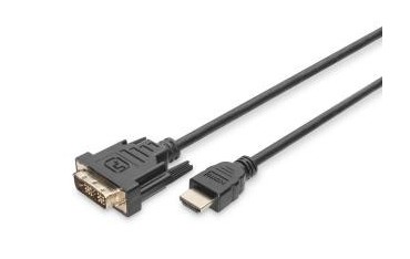 Kabel adapter DIGITUS HDMI Highspeed 1.3 Typ A / DVI-D(18+1), M/M 2m Black