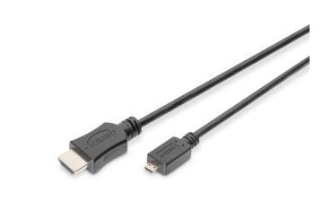 Kabel micro HDMI DIGITUS Highspeed Eth. 1.4 Full HD Typ D/A, M/M 1m