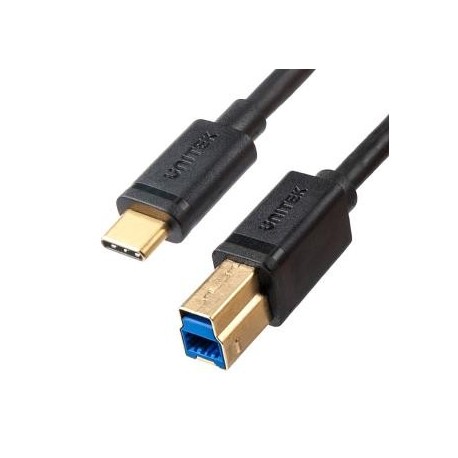 Kabel USB Unitek C14096BK-2M do drukarki, USB-C, USB 3.0, 5 Gbps, 2m
