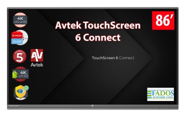 Monitor interaktywny Avtek Touchscreen 6 Connect 86 4K 0% VAT dla EDU
