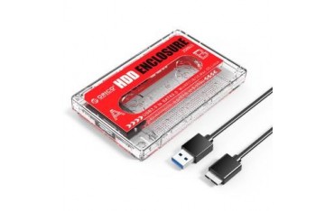Obudowa na dysk Orico 2580U3-CR-EP HDD/SSD SATA 2,5" USB 3.1 5 Gbps
