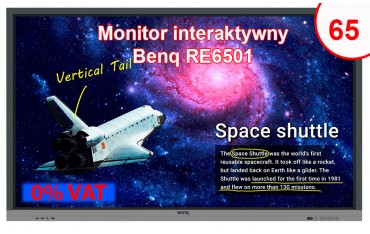 Monitor interaktywny BenQ RE6501 65" 4K UHD EDU 0% VAT