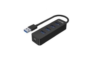HUB USB-A Unitek H1117A 4xUSB-A 3.1, aktywny, 10W 