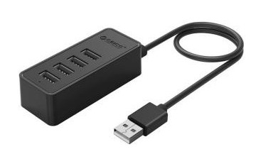Hub USB Orico W5P-U2-030-BK-BP 4x USB-A, aktywny, OTG