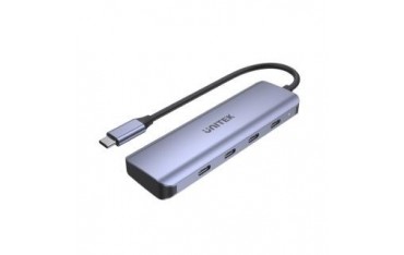 Hub USB-C Unitek H1107K, 3.1, 4 x USB-C, 5 Gbps 