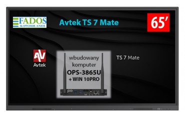 Monitor interaktywny Avtek TS 7 Mate 65 z OPS-3865U z Windows 10PRO