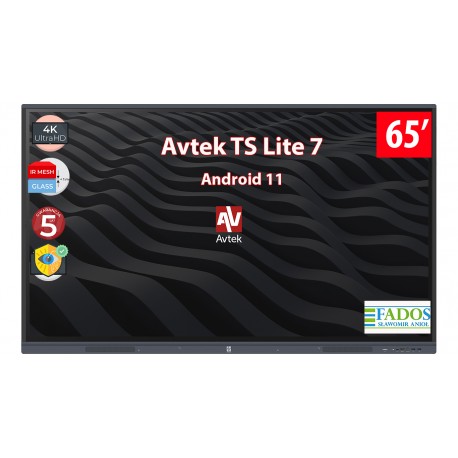 Monitor interaktywny Avtek TS 7 Lite 65 4K Android 11.0